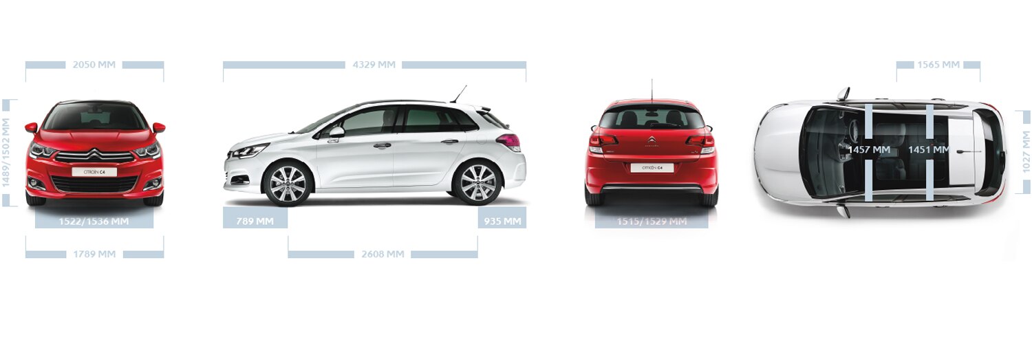 Technical specifications of your Citroën C4 Configurator Citroën