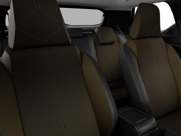 BASTILLE - Bronze Peruzzi cloth with Black Basalt leather effect fabric. Light Grey interior roof