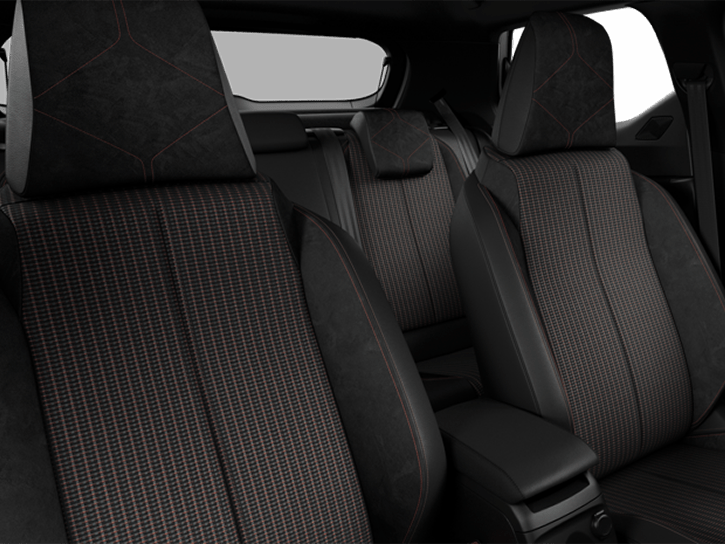 PERFORMANCE LINE - Black Basalt Woven cloth with Alcantara®. Black interior roof